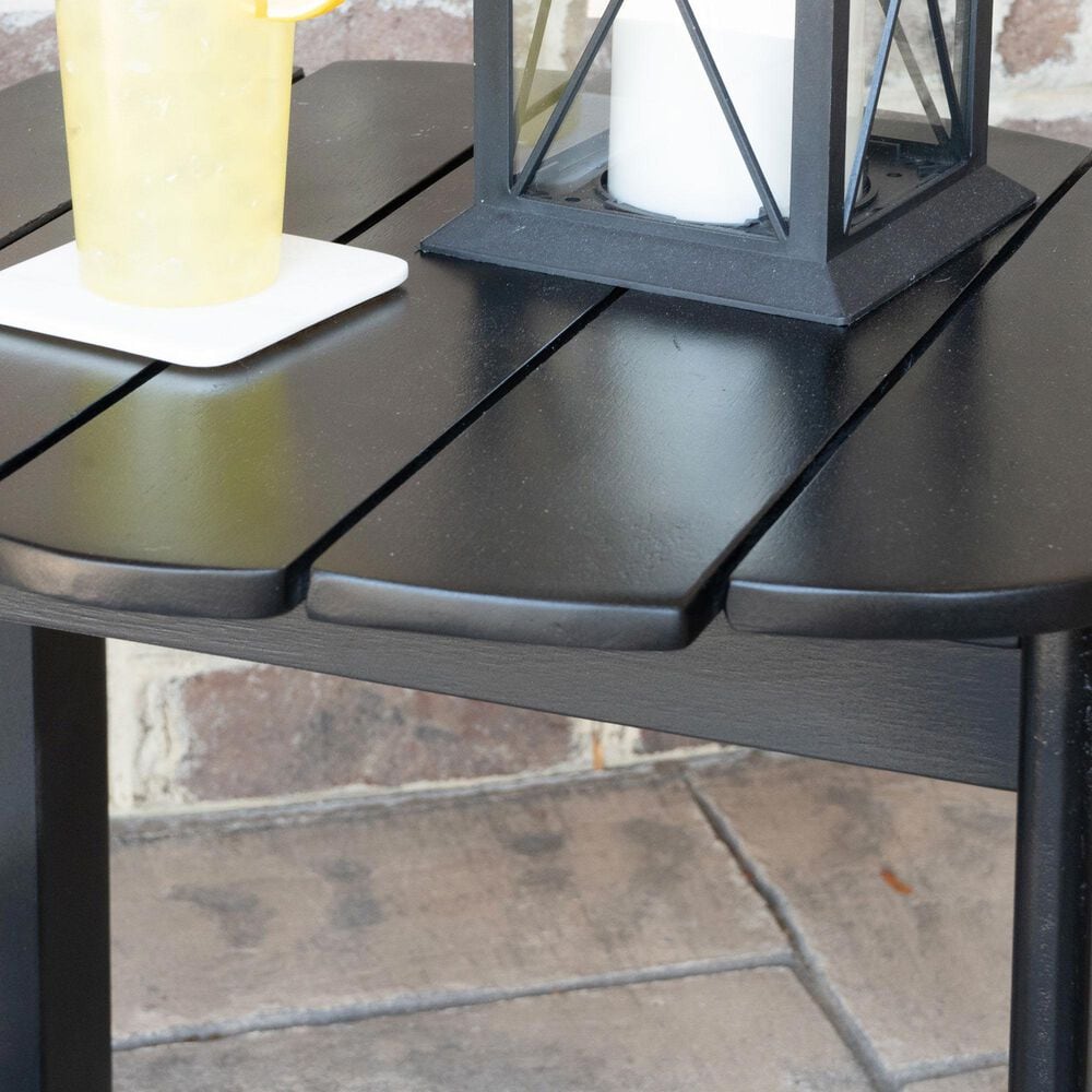 Linon Home Decor Adirondack End Table in Black, , large