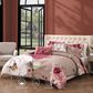 Bebejan Florence 5-Piece King Reversible Comforter Set in Wine, Blush, Ivory and Sand Dune, , large