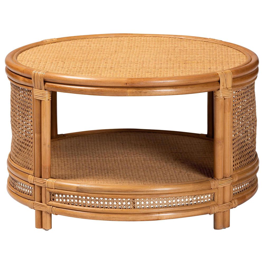 Baxton Studio Louis Coffee Table in Light Honey, , large