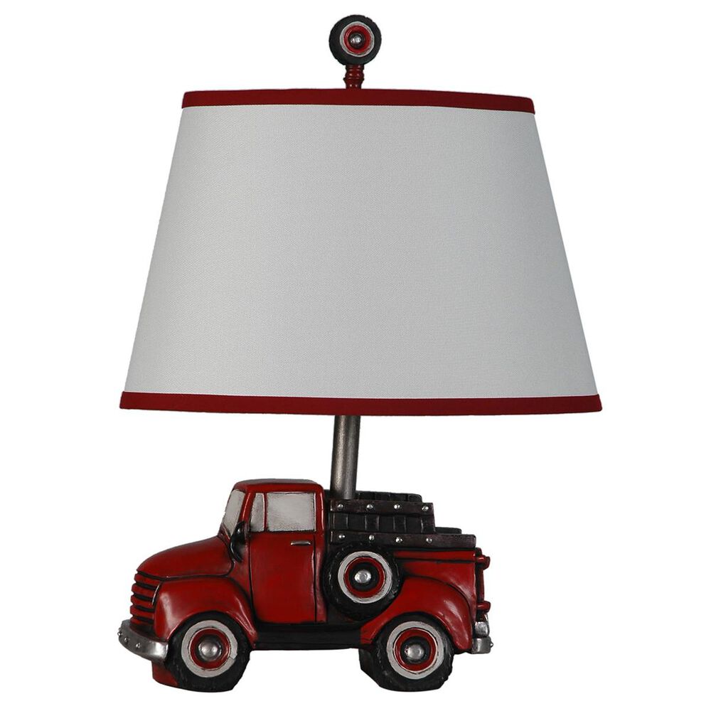 Lamps Per Se Table Lamp and Shade in Red, , large