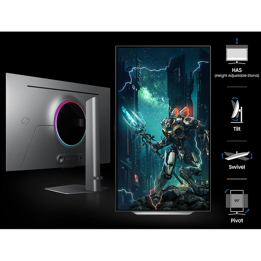 Samsung 32&quot; Odyssey OLED G8 &#40;G80SD&#41; 4K UHD Smart Gaming Monitor in Silver, , large