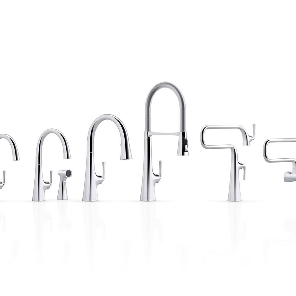 Kohler Graze Pull Down Kitchen Sink Faucet in Polished Chrome, , large