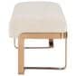 Hooker Furniture Eleana Upholstered and Metal Bench in Beige, , large