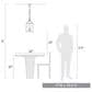 Golden Lighting Payton 3-Light Pendant in Rubbed Bronze, , large