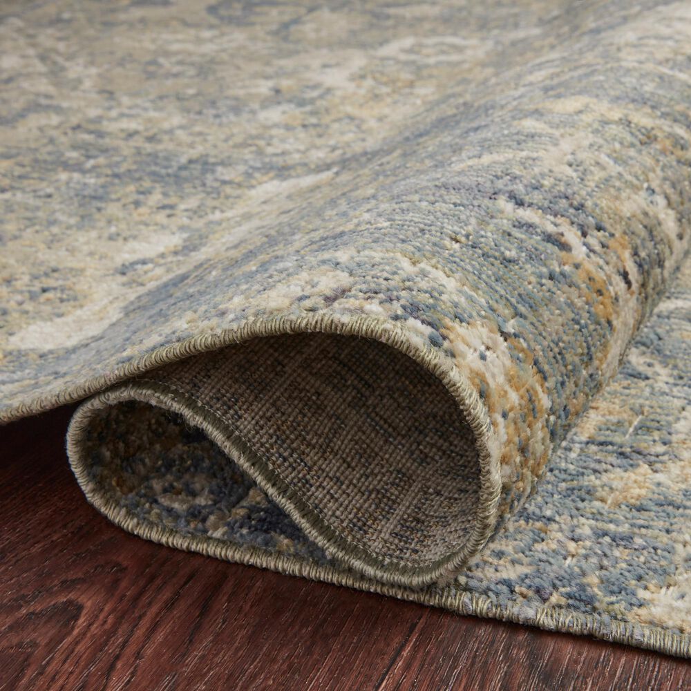 Chris Loves Julia x Loloi Rosemarie 6&#39;3&quot; x 9&#39; Sand and Lagoon Area Rug, , large