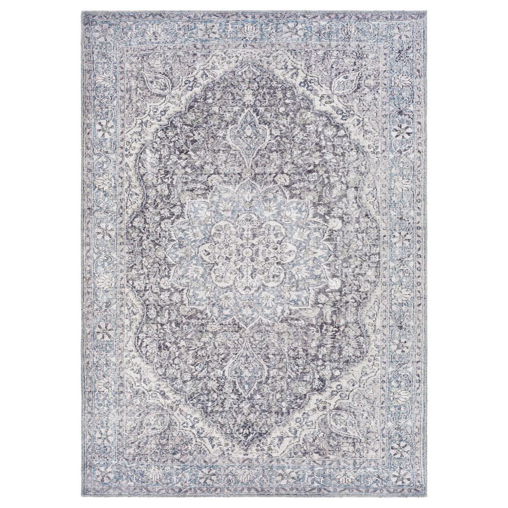 Surya Colin 7"10" x 10"2" Light Blue, Medium Green, Gray, Charcoal, Tan and Cream Area Rug, , large
