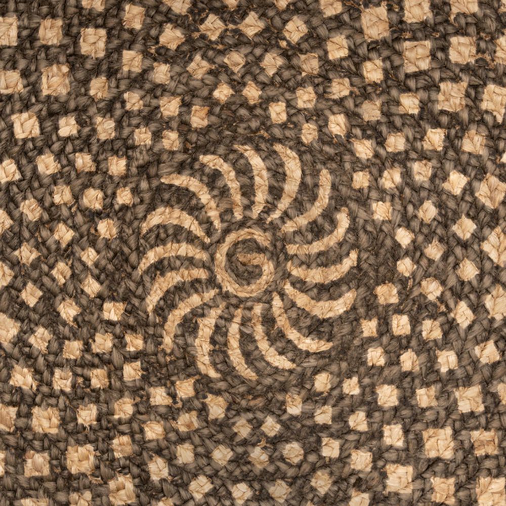 L&amp;R Resources Synergy 6&#39; Round Tan and Gray Area Rug, , large