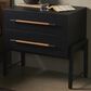 Four Hands Rosedale 2 Drawer Nightstand in Ebony Oak, , large