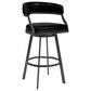 Blue River Dione 26" Swivel Counter Stool in Vintage Black, , large