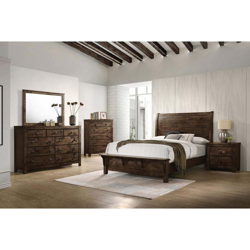 New Heritage Design Blue Ridge Dresser Mirror in Rustic Gray, , large