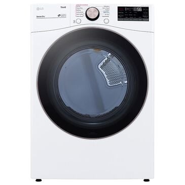 LG 7.4 Cu. Ft. Front Load Electric Dryer with TurboSteam in White, , large