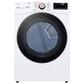 LG 7.4 Cu. Ft. Front Load Electric Dryer with TurboSteam in White, , large