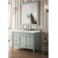 James Martin Vanities Brittany 48" Single Bathroom Vanity in Sage Green with 3 cm Ethereal Noctis Quartz Top and Rectangular Sink, , large