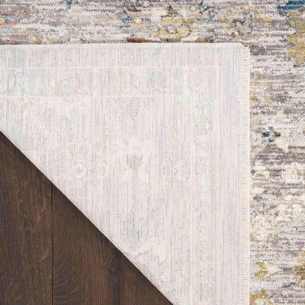 Nourison Antique Fusion Grey 5'3" x 7'10" Area Rug, , large