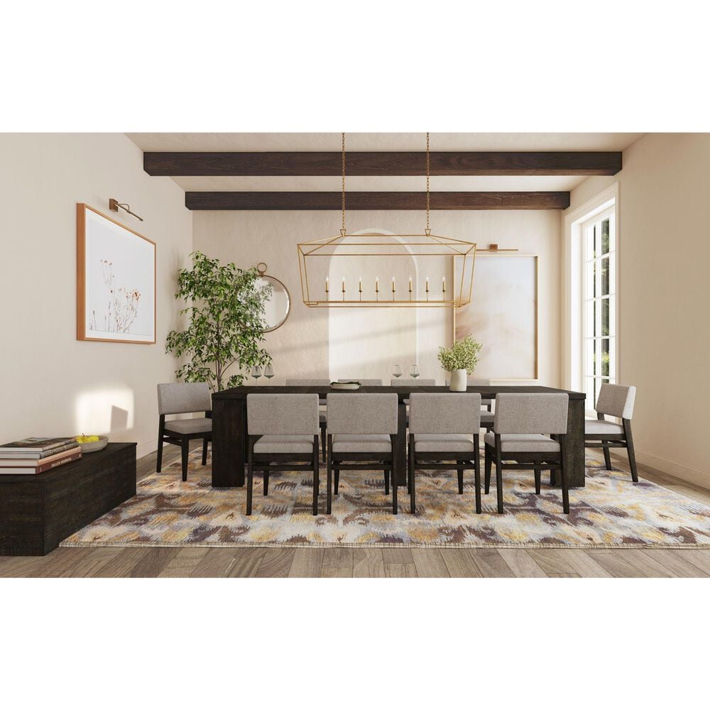 Hawthorne Furniture Flex 11-Piece Rectangular Dining Set in Reclaimed Chevron, , large