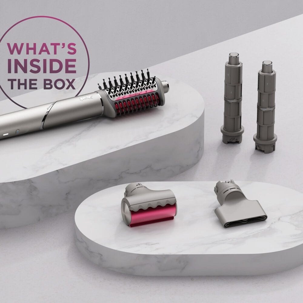 Shark FlexFusion 5 in 1 Air Styler Brush Set in Metallic Mist, , large