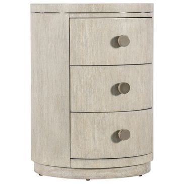 Hooker Furniture Modern Mood 3-Drawer Round Nightstand in Diamond and Pewter, , large
