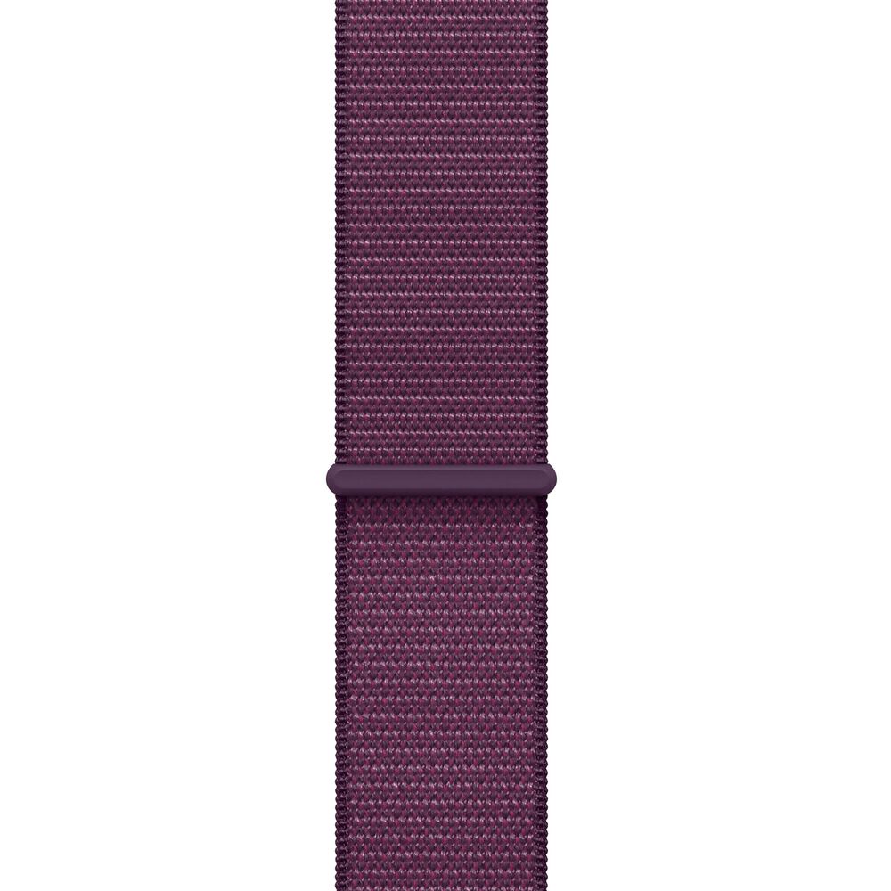 Apple Watch Series 10 GPS + Cellular 46mm Rose Gold Aluminum Case with Plum Sport Loop, , large
