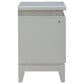Belle Furnishings Reflections 2-Drawer Nightstand in Pearl White and Rhinestone, , large