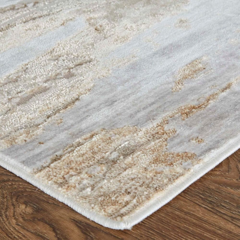 Feizy Laina 4&#39; x 6&#39; Beige and Gray Area Rug, , large