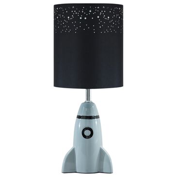 Signature Design by Ashley Cale Ceramic Table Lamp in Gray and Black, , large