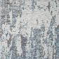 L&R Resources Allure Abstract Gray and Blue 10" x 14" Area Rug, , large
