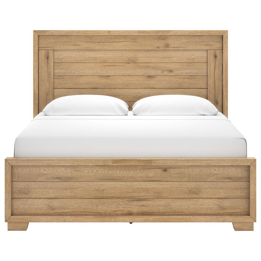 Ashley Galliden 3-Piece King Bedroom Set in Light Brown, , large