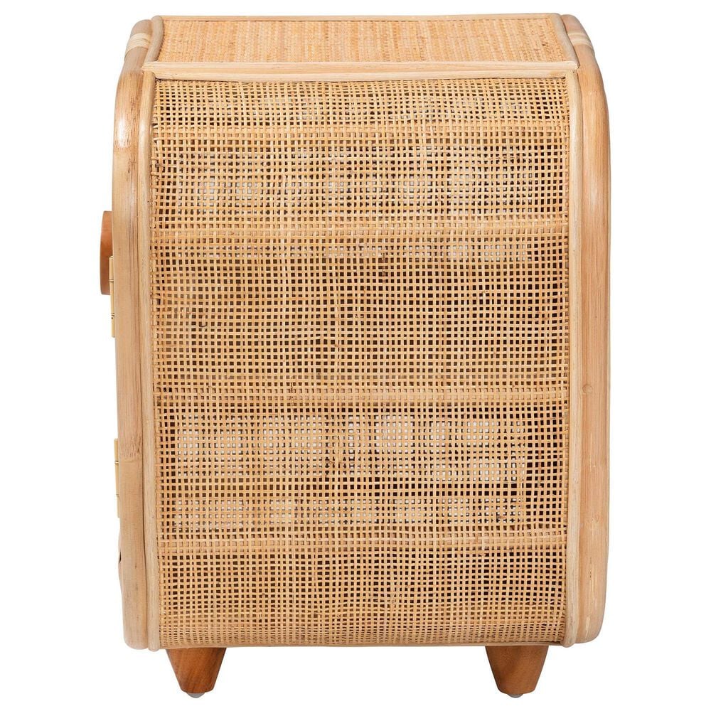 Baxton Studio Keita 2-Shelf Nightstand in Natural, , large