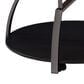 Pacific Landing Round Coffee Table in Dark Grey and Black Nickel, , large