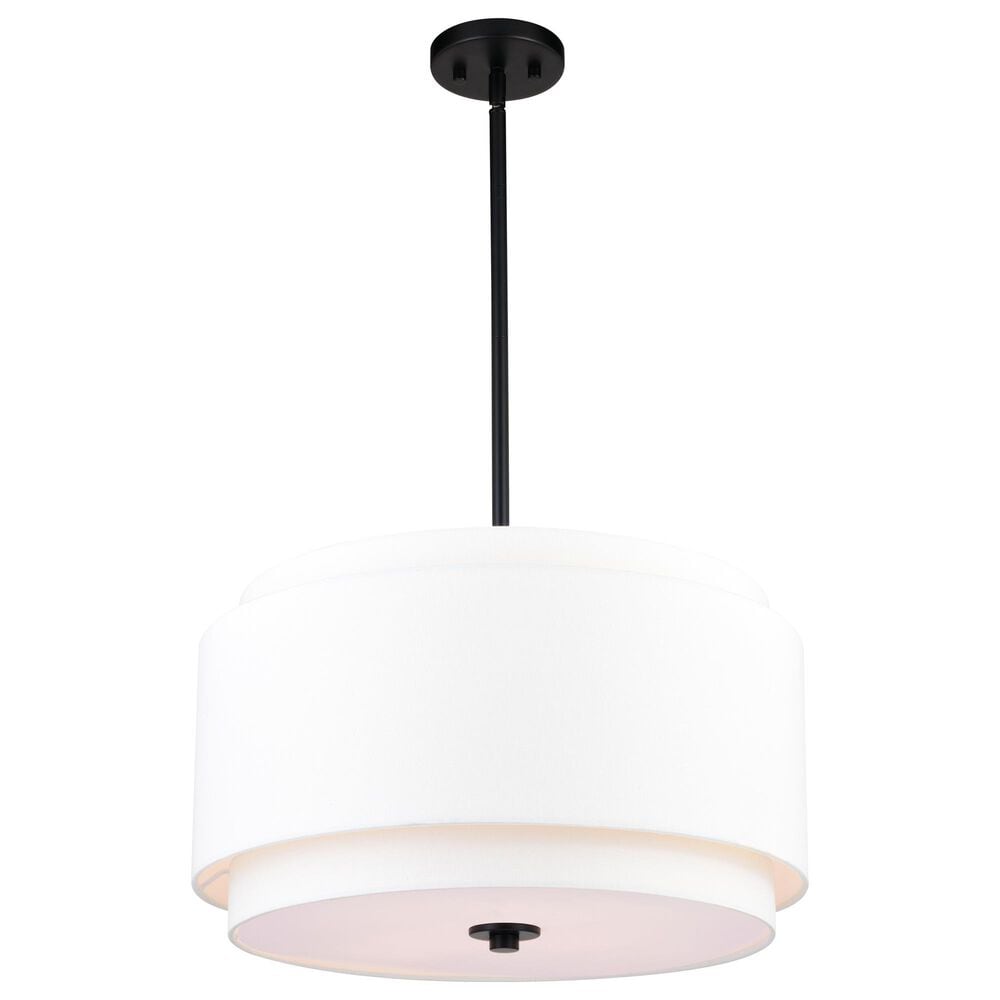 Vaxcel Burnaby 4-Light Pendant in Black, , large