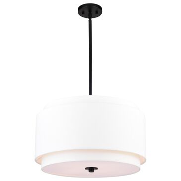 Vaxcel Burnaby 4-Light Pendant in Black, , large