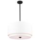 Vaxcel Burnaby 4-Light Pendant in Black, , large