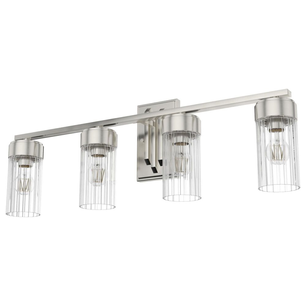 Hunter Gatz 4-Light Vanity in Brushed Nickel, , large