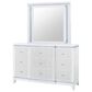 Global Furniture USA Alina 3-Piece King Upholstered Panel Bedroom Set in White, , large