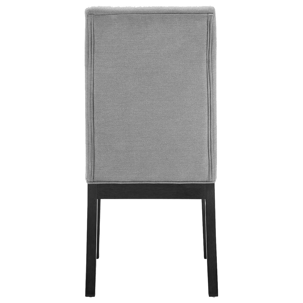 Steve Silver Yves Side Chair with Gray in Rubbed Charcoal, , large