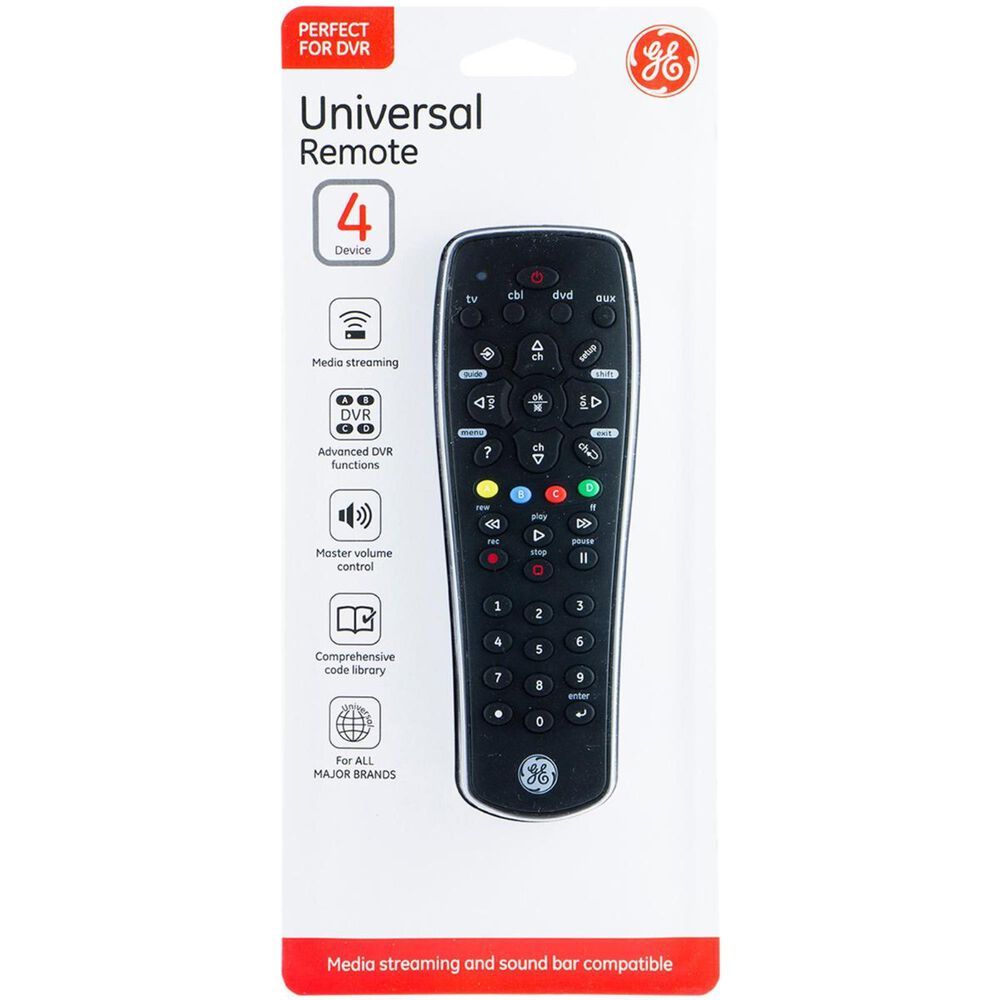 GE 4 Device Universal Remote for DVR, , large