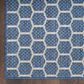 Nourison Twist Reversible 2"2" x 10" Blue Indoor/Outdoor Runner, , large