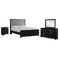 Ashley Maeling 4 Piece Queen Panel Bedroom Set in Matte Black, , large
