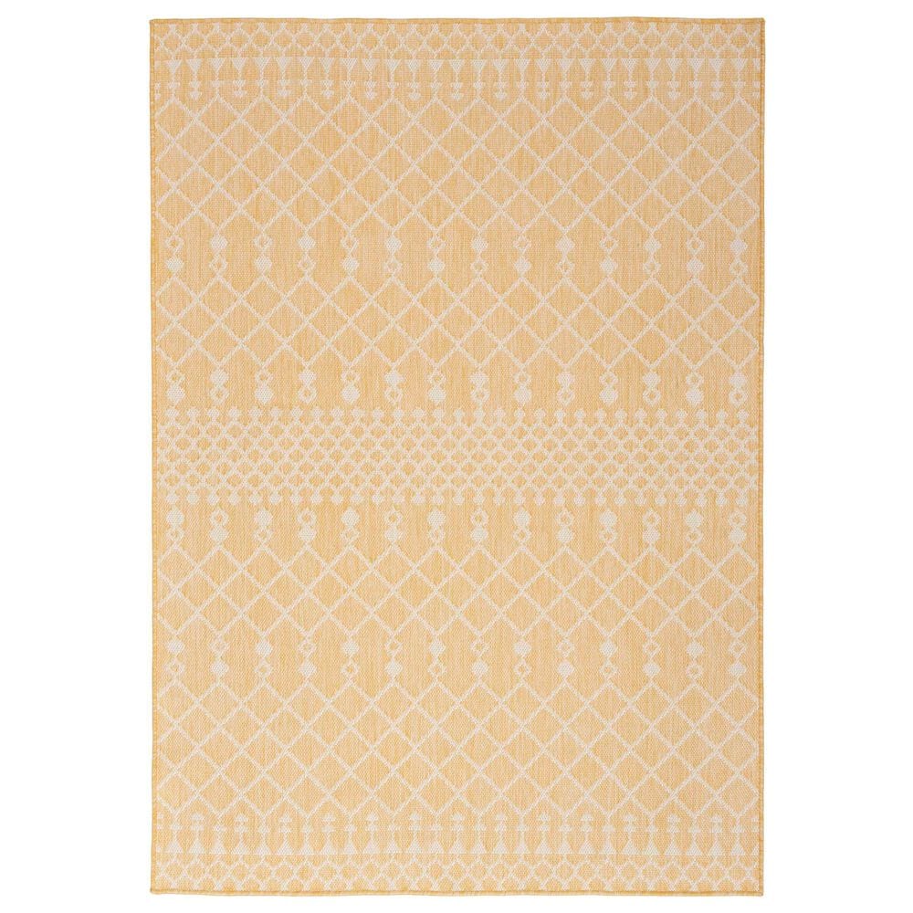 Nourison Positano Southwestern Yellow 5&#39; x 7&#39; Indoor/Outdoor Area Rug, , large