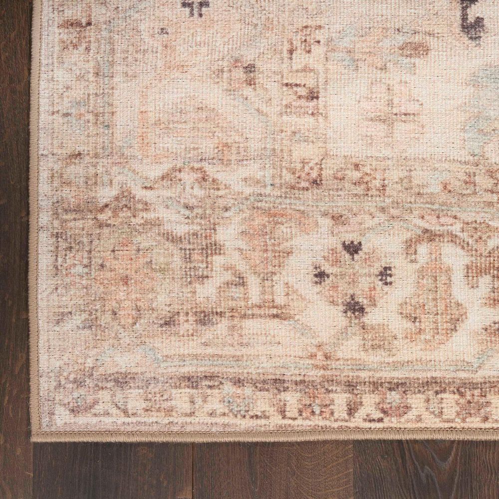 Nourison Vintage Washables Beige 2'2" x 8' Runner, , large