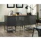 Sauder Boulevard Cafe Executive Desk in Vintage Oak and Black, , large