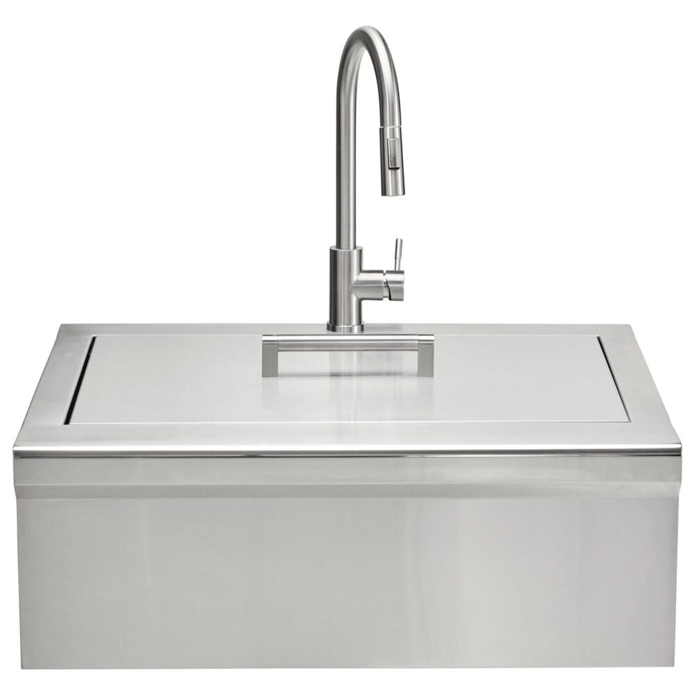 Coyote Outdoor 30&quot; Built-In Outdoor Farmhouse Sink in Stainless Steel, , large