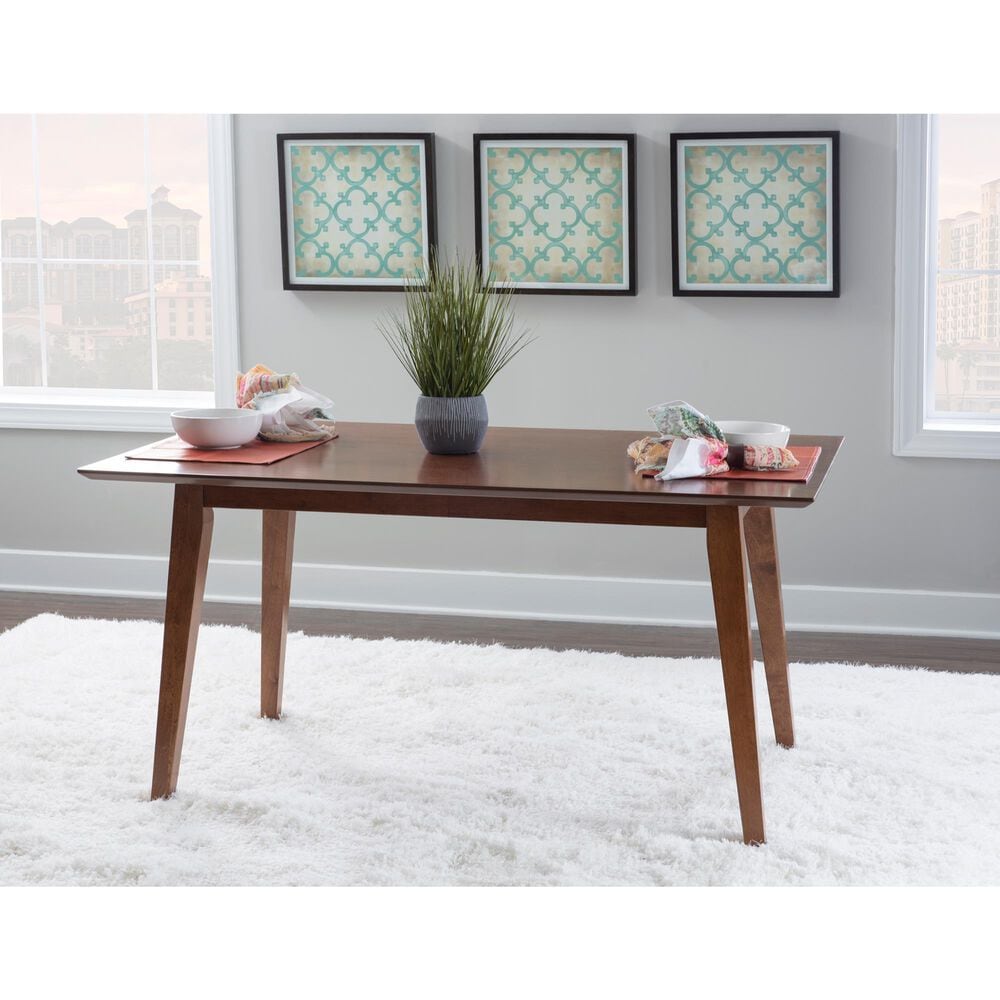 Linon Home Decor Cadence Dining Table in Brown - Table Only, , large