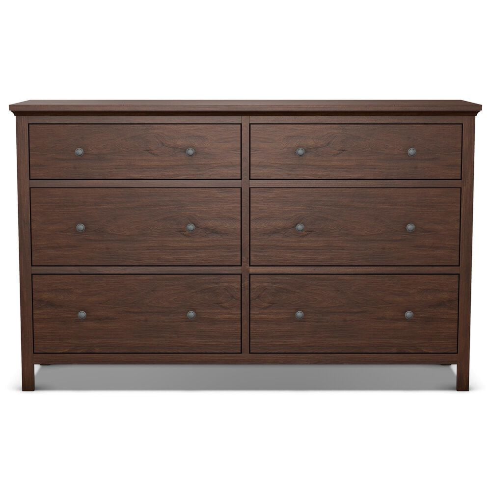 Archbold Furniture Heritage 5 Piece King Raised Panel Bedroom Set in Brown Mahogany, , large