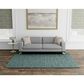 Kas Oriental Rugs Pave Cornerstone 8" x 11" Turquoise Area Rug, , large