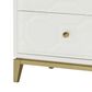 Legacy Classic Chelsea 2 Drawer Night Stand in White and Gold, , large