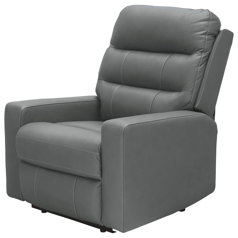 Ashley Pennacle Pier Power Recliner with Adjustable Headrest in Tideon, , large