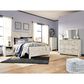 Ashley Bellaby 5-Piece Queen Panel Bedroom Set in Whitewash, , large