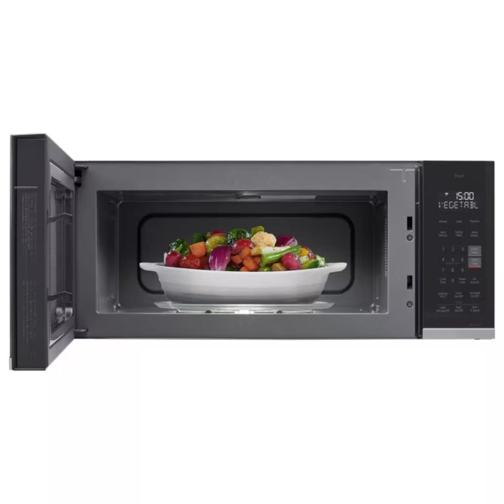 LG 1.3 Cu. Ft. Smart Low Profile Over-the-Range Microwave Oven in Fingerprint Resistant Stainless Steel, , large