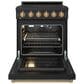 Thor Kitchen Gordon Ramsay 4.6 Cu. Ft. Professional Gas Range with Bronze Handle Kit in Black, , large